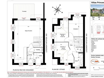 VILLA NEUVE - HARDELOT PLAGE - 79.66 m2 - VENDU